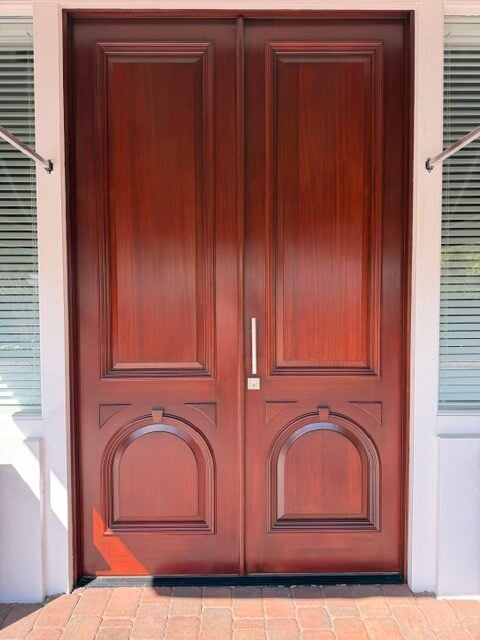 Refinished front door