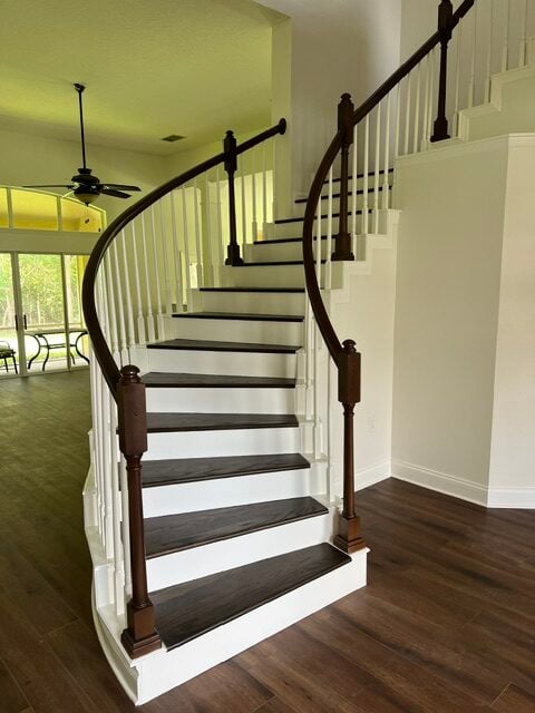 Refinished staircase and interior trim