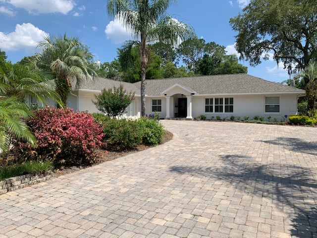 Sealed paver driveway